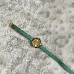 Mint Green Gold Watch